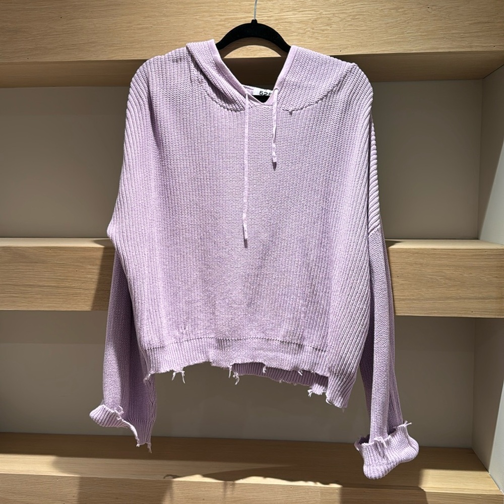 525 Distressed Purple / Lavender Sweater
